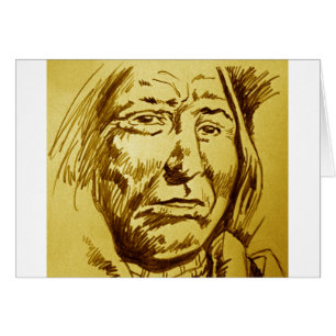 Indian Chief Pencil Sketch