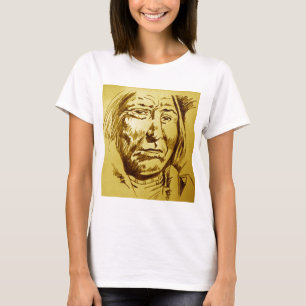 Indian Chief Pencil Sketch T-Shirt