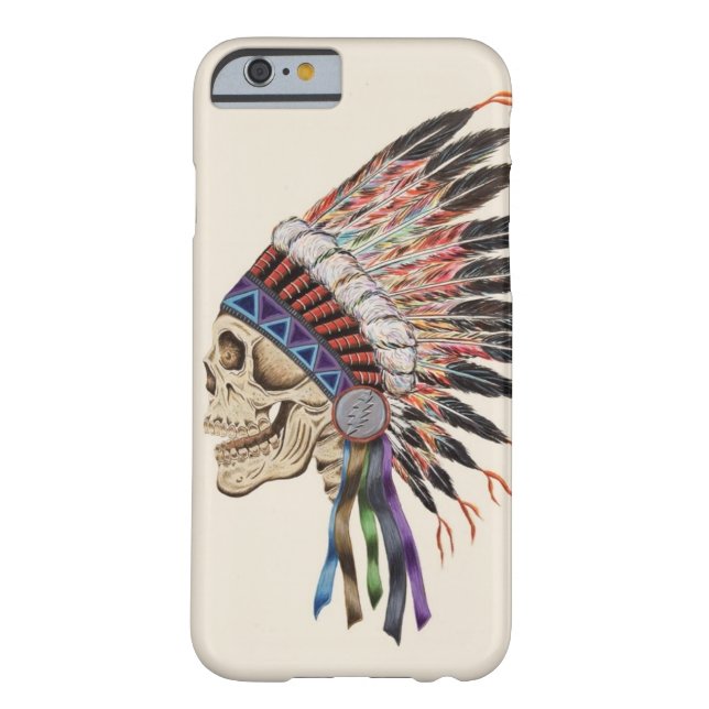 Indian Chief Skull iPhone 6 case (Back)