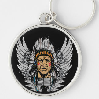 Indian Chief Wings Keychain