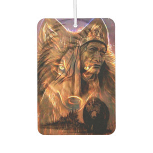 Indian Chief, Wolf and Bear Air Freshener