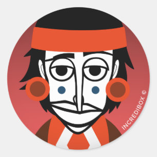 INDIAN CLASSIC ROUND STICKER