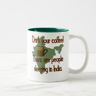 Indian Coffee People Two-Tone Coffee Mug