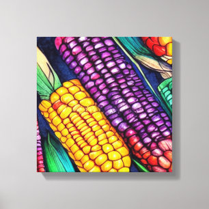 Indian Corn Canvas Print