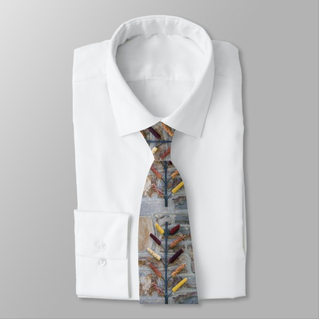 Indian Corn Halloween Tie (Tied)
