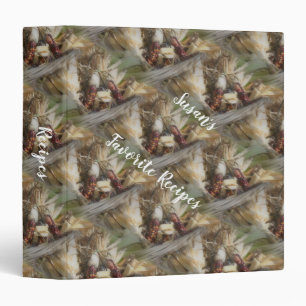 Indian Corn In Wicker Basket Pattern Recipe Binder