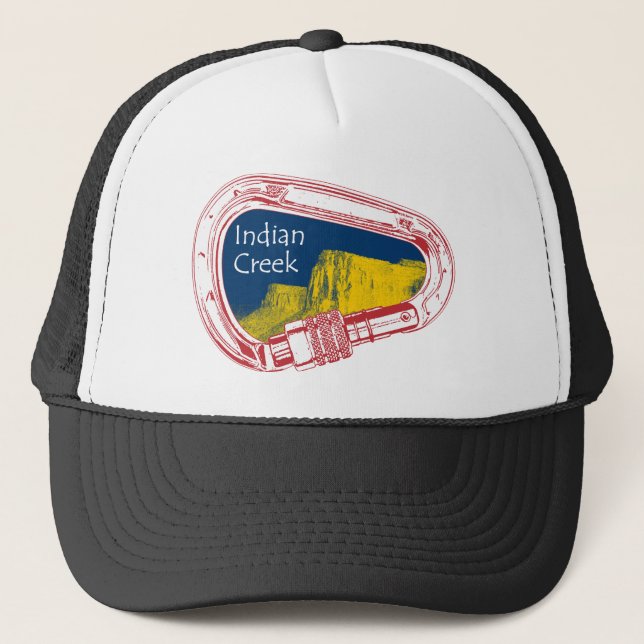Indian Creek Climbing Carabiner Trucker Hat (Front)