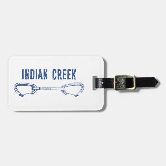 Indian Creek Climbing Quickdraw Luggage Tag (Front Horizontal)