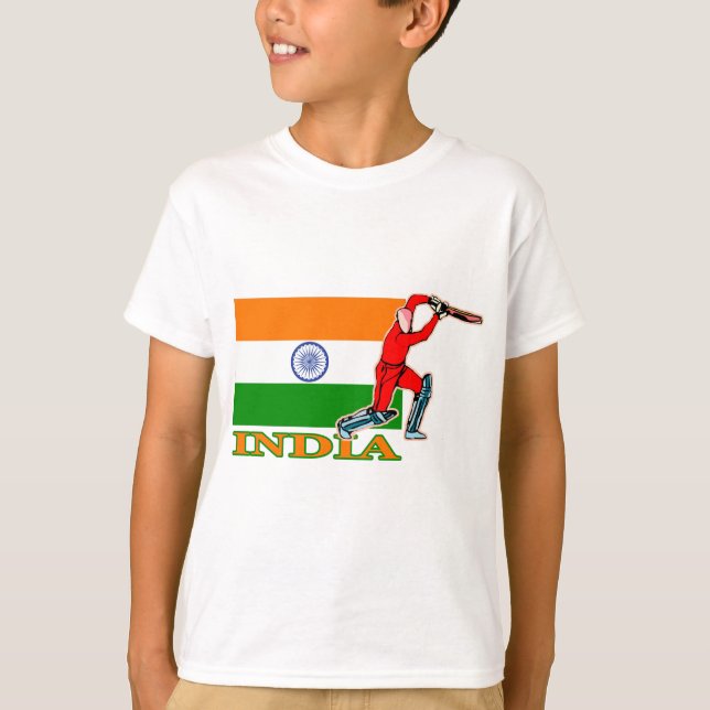 Indian Cricket Player T-Shirt (Front)