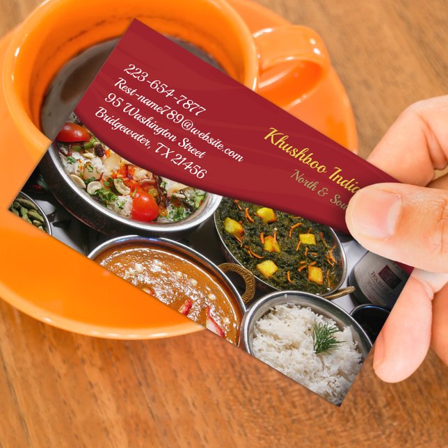 Indian Cuisine Business Card (Creator Uploaded)