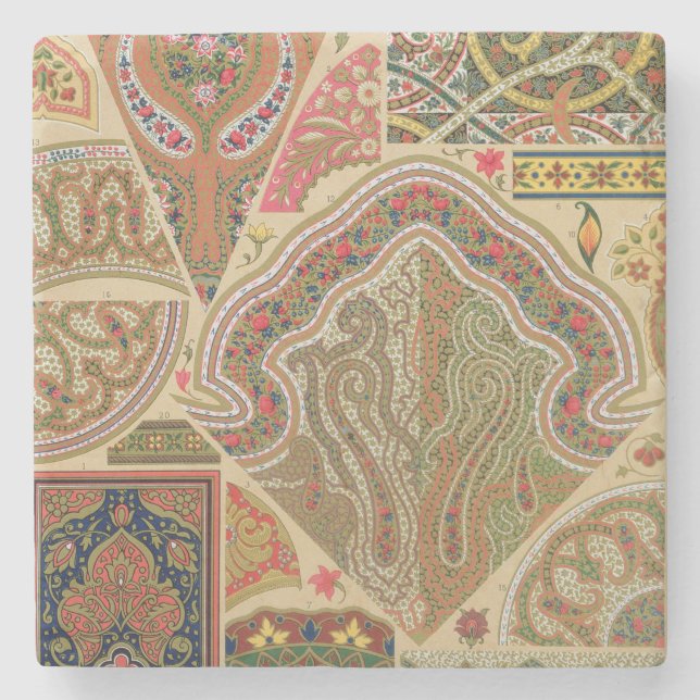 Indian Decoration, plate XIX from 'Polychrome Orna Stone Coaster (Front)