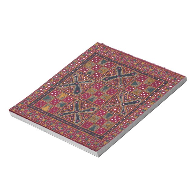 Indian Decorative Art Print Notepad (Rotated)