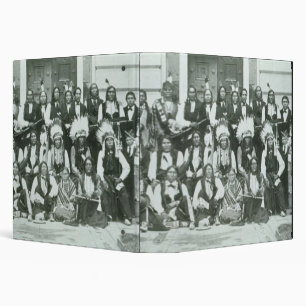 Indian delegation of Sioux leaders in Washington D Binder