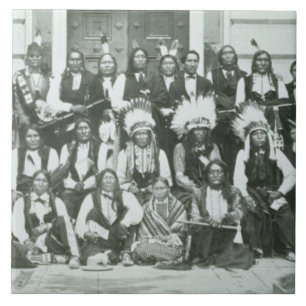 Indian delegation of Sioux leaders in Washington D Tile