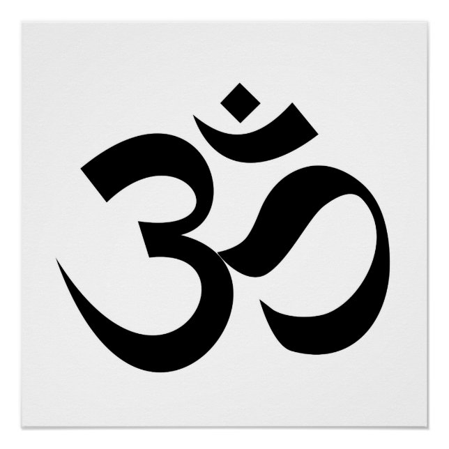 Indian Dharmic religion sacred symbol mantra Hindu Poster (Front)