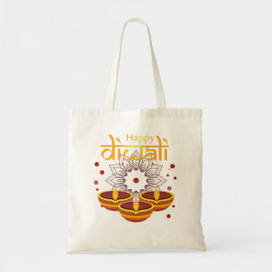 Indian Diwali Festival Indian Diwali Night Tee Hap Tote Bag