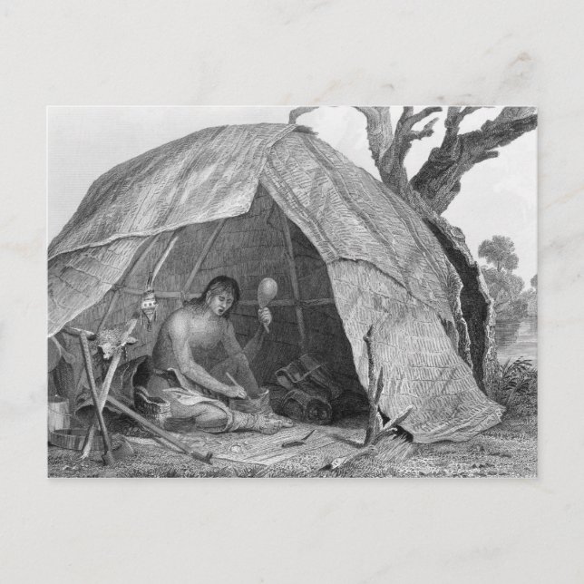 Indian Doctor Concocting a Pot of Medicine Postcard (Front)