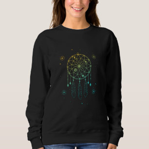 Indian Dream Catcher Mystic Stars Sacred Geometry Sweatshirt