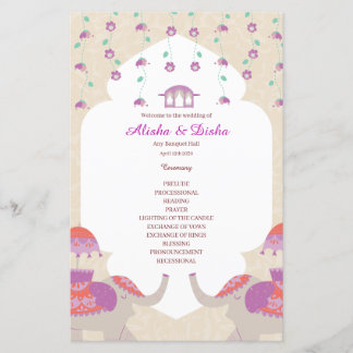 Indian Elegance programme de mariage