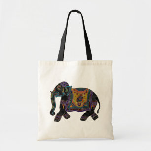 Indian Elephant Art Shirt Tote Bag