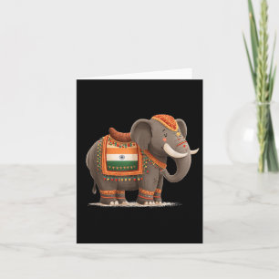 Indian Elephant Costume For Elephants And Animals  Card