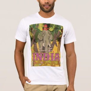 indian elephant vintage travel poster T-Shirt