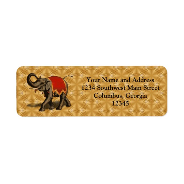 Indian Elephant w/Red Cloth (Front)