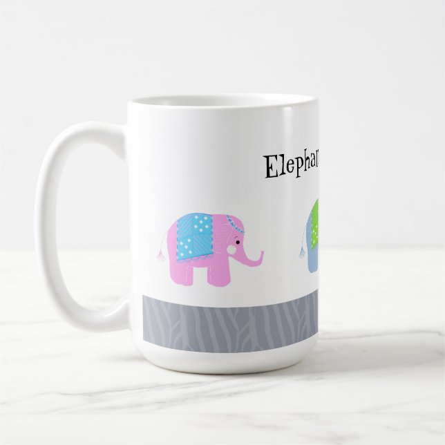 Indian Elephants are Cool Coffee Mug (Left)