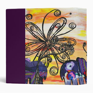 Indian Elephants Binder