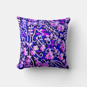 Indian Embroidery Throw Pillow