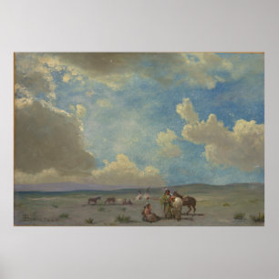 Indian Encampment Poster
