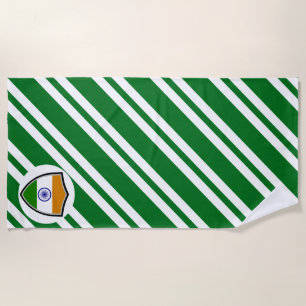 Indian flag beach towel