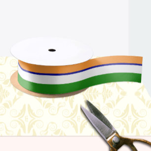 Indian flag colours ribbon, India /sports Satin Ribbon