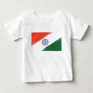 Indian Flag Flag India National Country Nation Baby T-Shirt