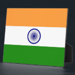 Indian Flag Plaque<br><div class="desc">Awesome Plaque with Flag of India. This product its customizable.</div>