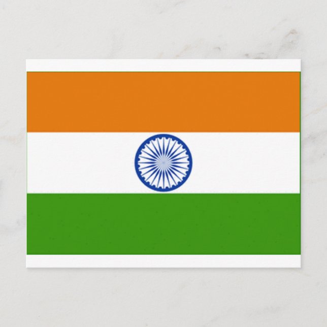 Indian Flag Postcard (Front)