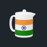 Indian Flag Teapot<br><div class="desc">Serve your favourite brews with pride using our exquisite teapot featuring the flag of India! This beautifully crafted teapot is perfect for enjoying tea while celebrating your admiration for Indian culture. The vibrant colours of the Indian flag are prominently displayed, making it a unique and meaningful addition to your kitchenware...</div>