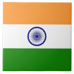 Indian Flag Tile<br><div class="desc">Enhance your space with our stunning tile featuring the flag of India! This beautifully designed tile is perfect for adding a touch of Indian pride to your home, office, or any creative project. The vibrant colours of the Indian flag are prominently displayed, making it a unique and meaningful addition to...</div>