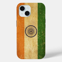 Indian Flag Vintage Grunge