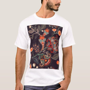 Indian Floral Big Seamless Nature T-Shirt