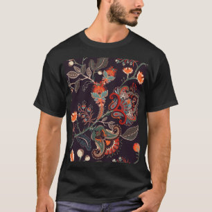 Indian Floral Big Seamless Nature T-Shirt