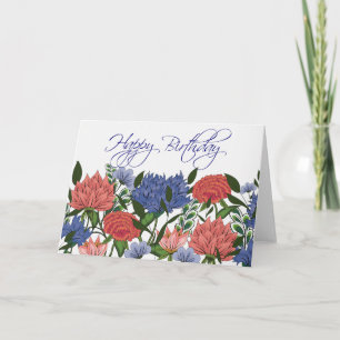 Indian Floral Birthday Card