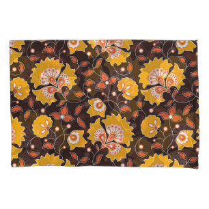 Indian Floral Coloured Vintage Seamless Pillowcase