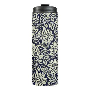 Indian Floral Ground Vintage Design Thermal Tumbler