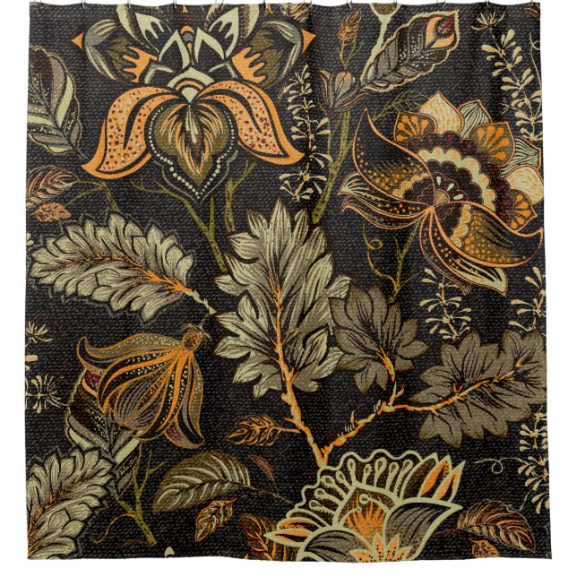 Indian floral paisley, seamless ethnic pattern. (Front)