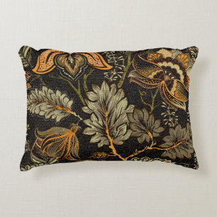 Indian floral paisley, seamless ethnic pattern. accent pillow
