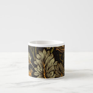 Indian floral paisley, seamless ethnic pattern. espresso cup