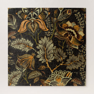 Indian floral paisley, seamless ethnic pattern. jigsaw puzzle