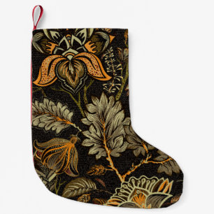 Indian floral paisley, seamless ethnic pattern. small christmas stocking