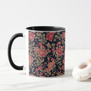 Indian Floral Pattern Mug